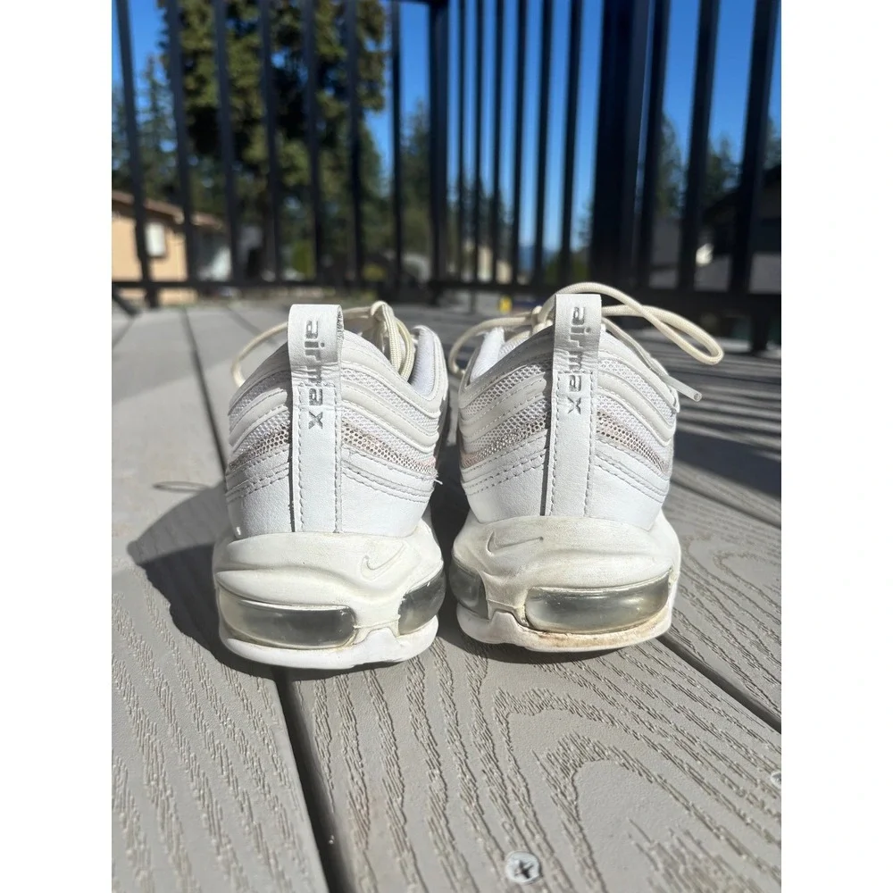 Nike‎ Air Max 97 Sneakers White Silver Athletic Running Shoes Women's